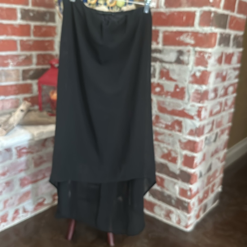 High low strapless sundress